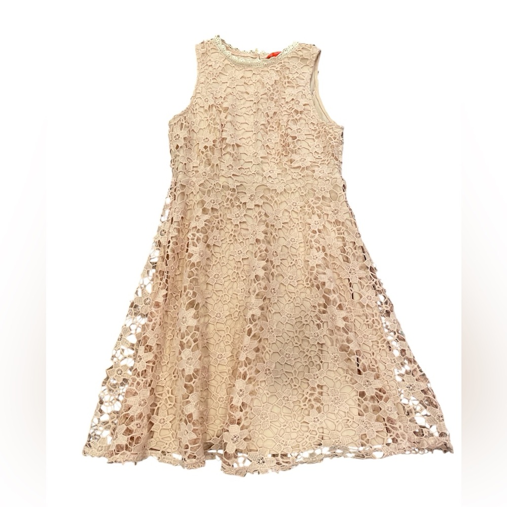 Chelsea and Violet Blush Pink Lace Sleeveless Dress Size Small